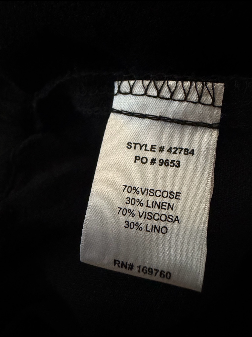 Be Cool Linen Shorts Size Large Black Side Pockets Flowy Comfortable Lightweight - Picture 10 of 10